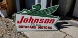 JOHNSON SEA HORSE OUTBOARD MOTORS - PLASTIC ADVERTISING SIGN