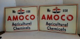 TIN AMOCO AG CHEMICALS ADVERTISING SIGN