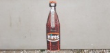 VINTAGE METAL HIRES ROOT BEER BOTTLE THERMOMETER