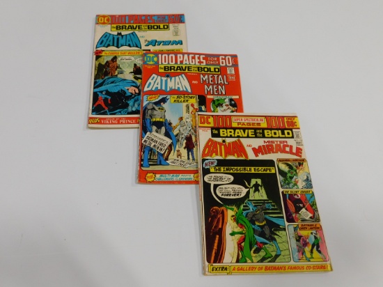(3) BRAVE AND THE BOLD COMIC BOOKS (1973)