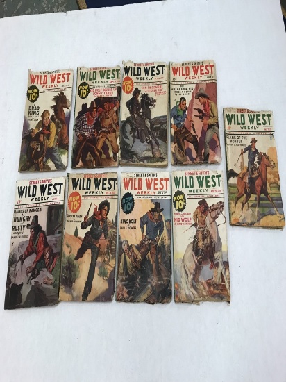 (9) STREET AND SMITH WILD WEST WEEKLY (1935)