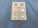 (7) ASSORTED SILVER U.S. COINS