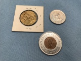 (3) TOKENS - CANADIAN & WOODMEN OF THE WORLD