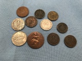 (10) ASSORTED FOREIGN COINS