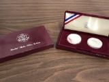 1983 OLYMPIC SILVER DOLLARS IN DISPLLAY BOX