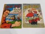 (2) GOLDEN AGE BLUE BOLT COMIC BOOKS (1944-48)