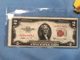 1953B & 1963 RED SEAL $2 BILLS