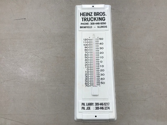 HEINZ BROS. TRUCKING THERMOMETER - BRIMFIELD ILLINOIS