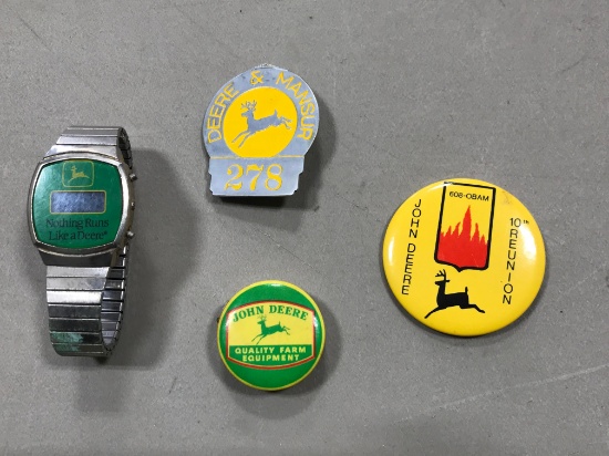 (4) JOHN DEERE ADVERTISING ITEMS