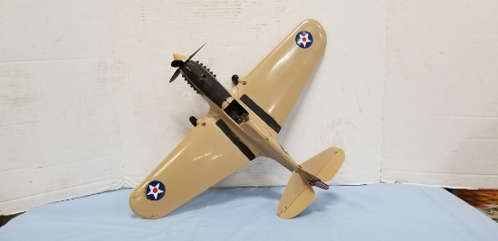 ANTIQUE THIMBLE DROME P-40 WARHAWK AIRPLANE