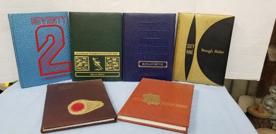 (6) ROOSEVELT MILITARY ACADEMY "ROUGH RIDER" YEARBOOKS