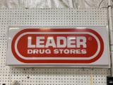 LEADER DRUG STORE SIGN
