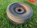 (2) 6 X 16  IMPLEMENT TIRES ON 5 BOLT RIMS