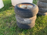 (3) 11L X 15  IMPLEMENT TIRES ON 6 BOLT RIMS