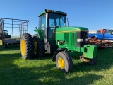 JOHN DEERE 7600 2WD TRACTOR W/ CAB & DUALS