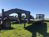 1991 CORN PRO 25FT FLATBED GOOSENECK TRAILER