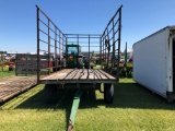 8X16 KICKER BALE WAGON ON JOHN DEERE 1065 GEAR