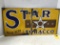 STAR TOBACCO SOLD HERE PORCELAIN SIGN