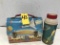 1960 AMERICAN THERMOS PRODUCTS TIN SPACE THEME LUNCH BOX W/ THERMOS