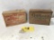 PAIR OF WOOD COD BOXES - NEWELL & GORTON'S