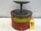 JUSTRITE PLUNGER CAN HALF GAL OIL COLLECTION CAN