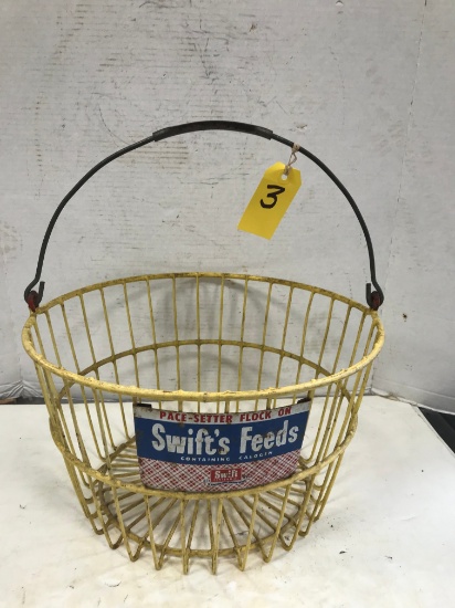 SWIFT FEEDS RUBBER COATED WIRE EGG BASKET