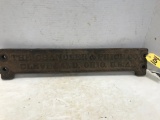 THE CHANDLER & PRICE CO CAST IRON INSPECTION PLATE / DOOR