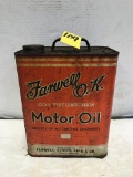 FARWELL O.K. 2 GAL MOTOR OIL CAN