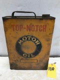 CENTRAL OIL & GREASE CO TOP NOTCH 1 GAL MOTOR OIL CAN