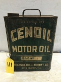 CENTRAL OIL & GREASE CO CENOIL MOTOR OIL 2 GAL CAN