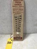 PFISTER HYBRIDS WOOD THERMOMETER