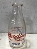 WHITE HOUSE DAIRY PRODUCTS QUART MILK BOTTLE