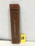 DIFFENBAUGH LUMBER & COAL CO MONMOUTH WOOD THERMOMETER