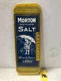 MORTON FREE RUNNING SALT TIN THERMOMETER