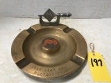 ALLIS CHALMERS 1955 STAR SALES FACTORY TOUR BRASS ASH TRAY