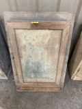 WOOD MEDICINE CABINET W/ MIRROR