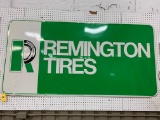 REMINGTON TIRES TIN SIGN