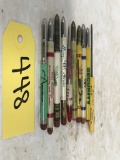 APPROX (9) AG RELATED & LOCAL ADVERTISING BULLET PENCILS