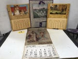 GROUP OF VINTAGE LOCAL ADVERTISING CALENDARS