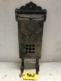 UNMARKED CAST IRON MAIL BOX