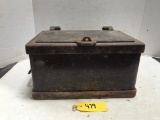 EARLY CAST IRON STRONG BOX