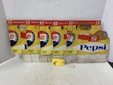 (5) 1960'S PEPSI 6 PACK CARTONS