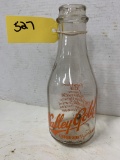 VALLEY GOLD QUART MILK BOTTLE