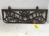 CAST IRON MAJESTIC NAME PLATE