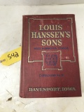 1926 HANSSEN'S TOOL CATALOG #70 - DAVENPORT, IA