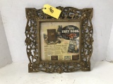 ORNATE CAST IRON PICTURE FRAME