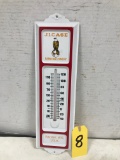 J.I. CASE TIN OUTDOOR THERMOMETER