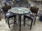 HIGHTOP TABLE W/ 2 MATCHING  CHAIRS