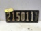 1917 ILLINOIS LICENSE PLATE