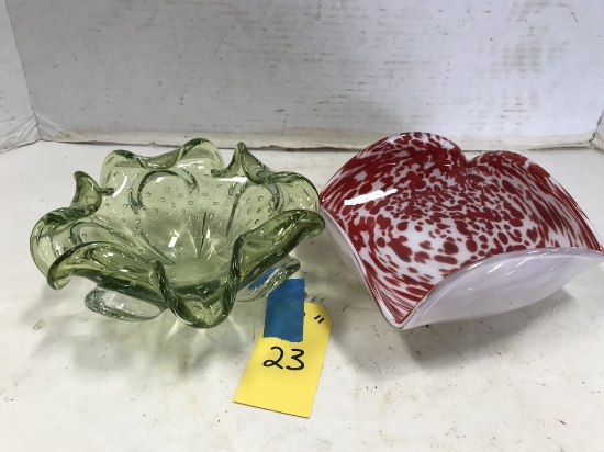 PR ARTGLASS DECORATIVE BOWLS